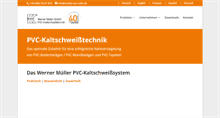 Desktop Screenshot of mueller-pvc-naht.de