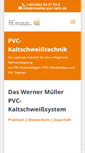 Mobile Screenshot of mueller-pvc-naht.de